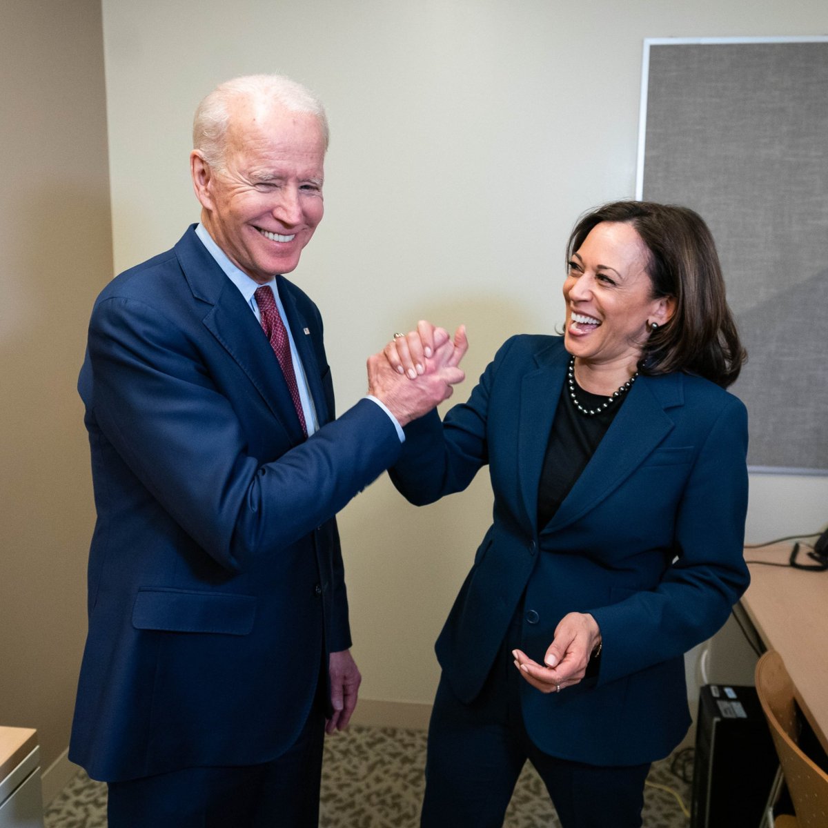 JoeBiden's tweet image. .@KamalaHarris and I are ready to finish the job.