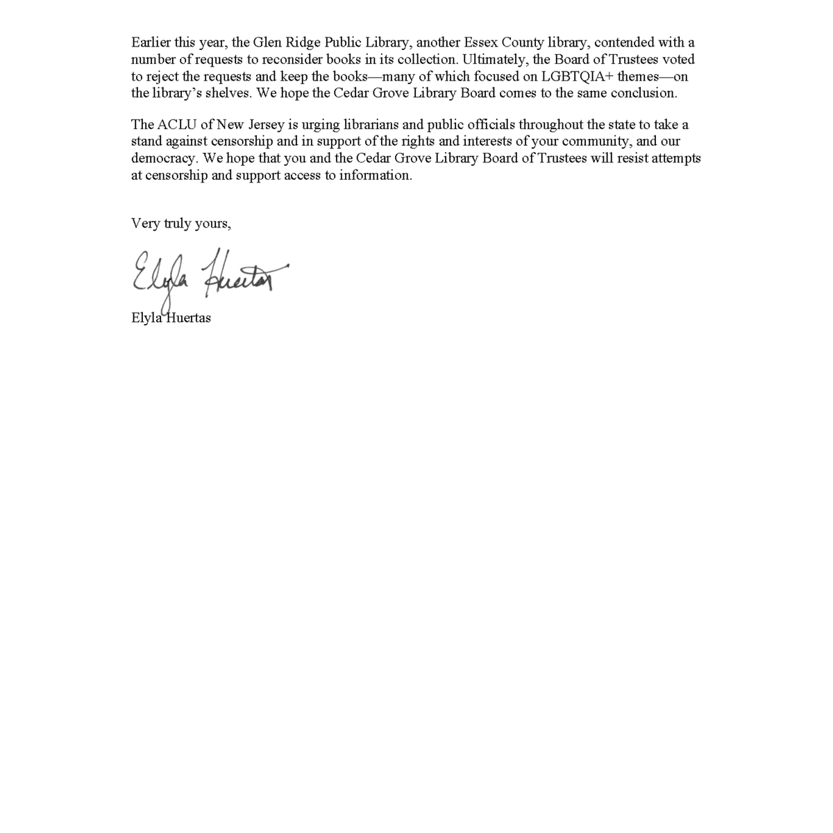 ACLUNJ's tweet photo. Restricting access to books limits New Jerseyans right to access information. Cedar Grove library must resist these attempts at censorship and keep Gender Queer on the shelves. https://t.co/Sk7skJn9m4