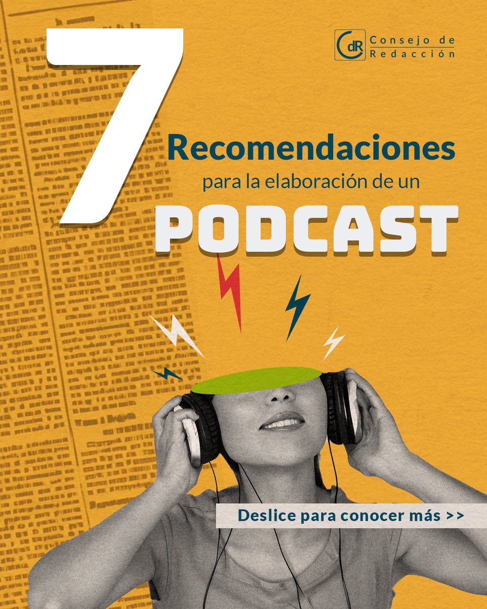 CdR_'s tweet photo. ¿Tiene en mente crear un podcast, pero no sabe cómo empezar?🎧🎙️
Siga estos pasos y no espere más para contar sus historias en audio👇 https://t.co/1wJPQPi928