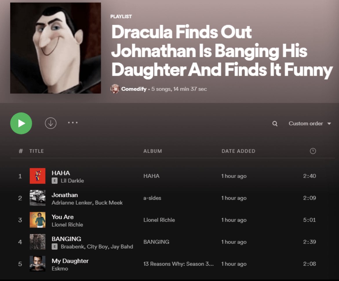 Weird Spotify Playlists (@spotifyweird) on Twitter photo 