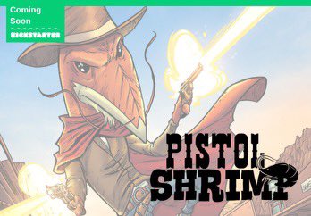 Charlie_Kilo93's tweet image. Pistol Shrimp #1 is coming to Kickstarter. The pre-launch page is already up! If you want to read a gun slinging, ass kicking Shrimp western/comedy comic book series before anyone else give it a follow so you’ll be the first to know when we go live! kickstarter.com/projects/charl…