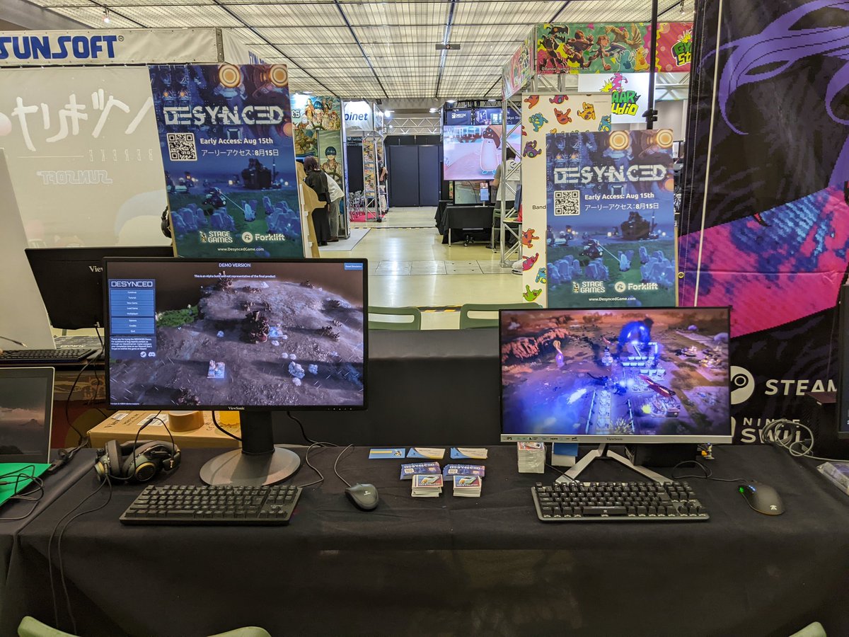 beatwho's tweet photo. Showing Desynced at #BitSummit
Drop by the booth if you're around!

 #BitSummitLetsGo https://t.co/KgBS2Wms4f