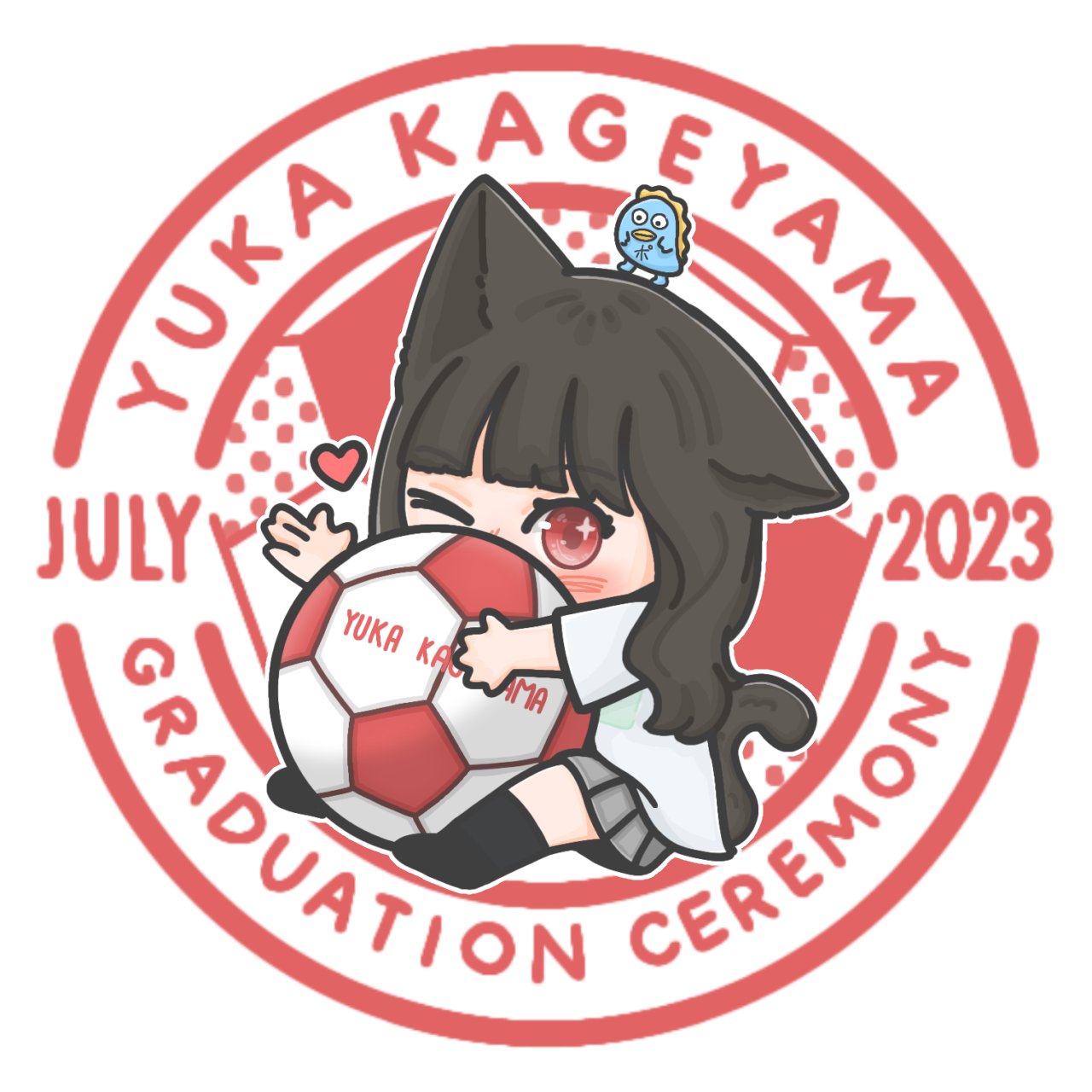 影山優佳　卒業セレモニー　サッカーボール 影山優佳 卒業セレモニー サッカーボール （日向坂 影山優佳