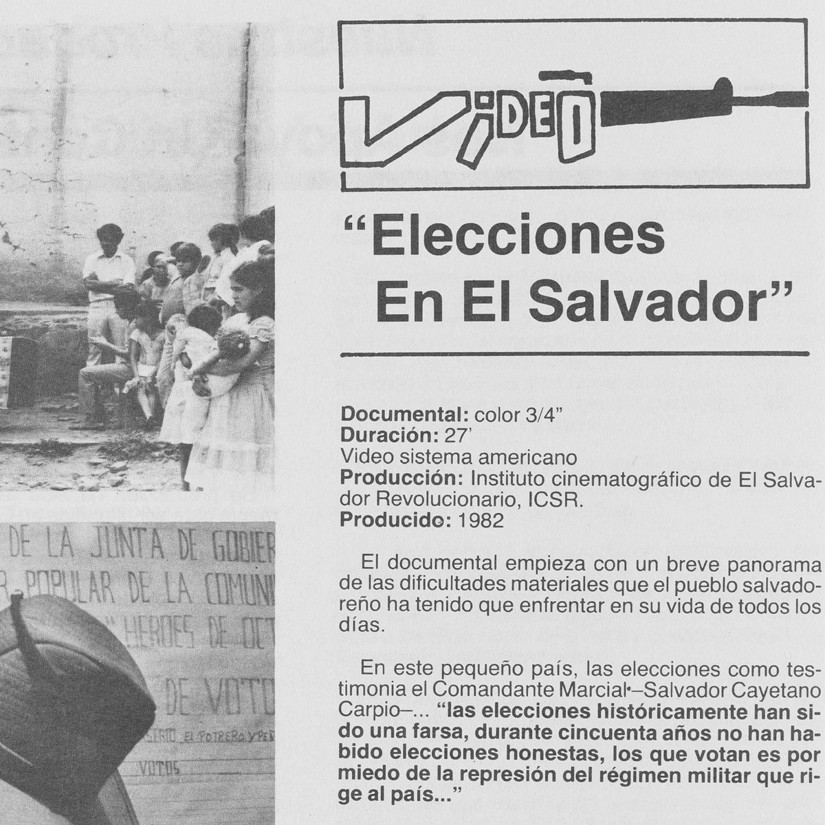 lacobjindgren's tweet photo. this Saturday, July 15th, 5pm @depaulartmuseum: "Revolutionary Filmmaking and Historical Memory in El Salvador: Seizing the Means of Projection," featuring  generations of Salvadoran filmmaking collectives and activists showing what it means to seize the means of production --> https://t.co/wT3MENr5hk