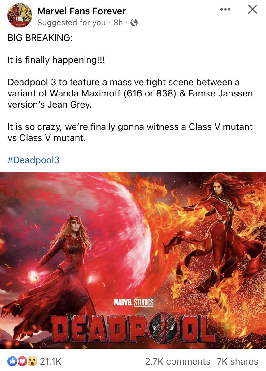 Mr. Vengeance 🦇 on Twitter "No fucking wayyyyyyyyy. Looks like Wanda