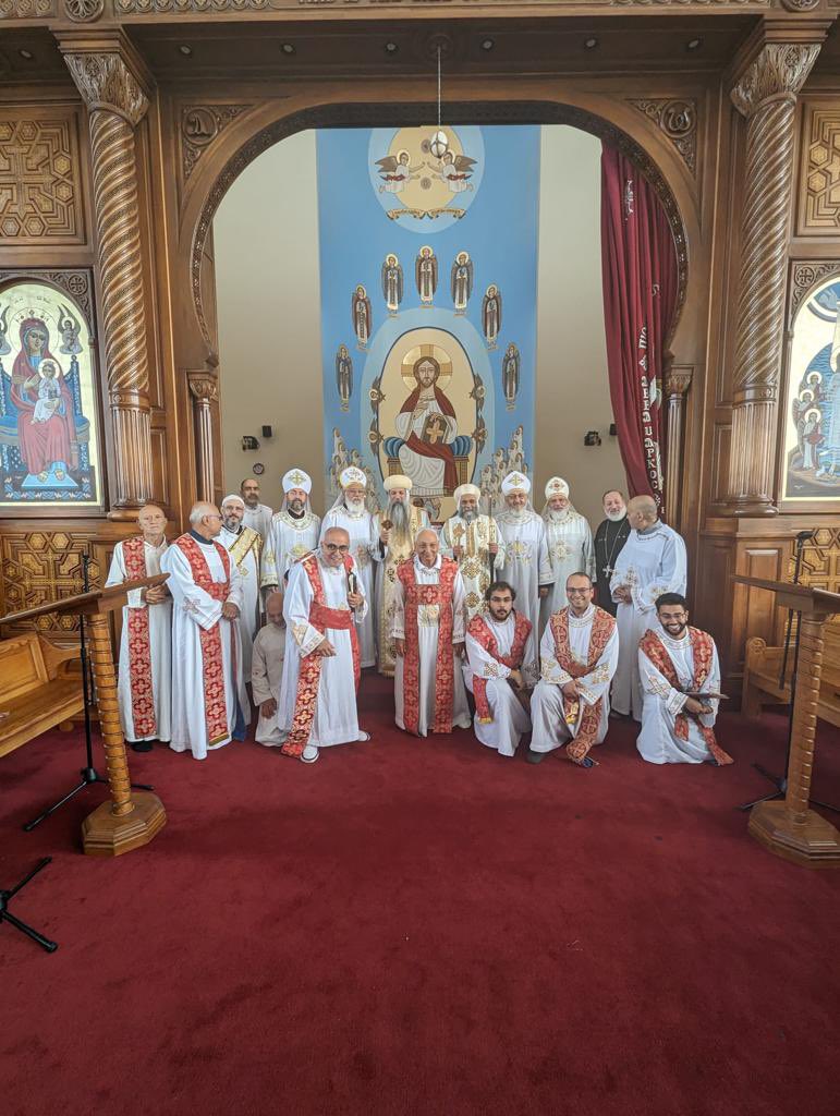 stmarkscoc's tweet photo. Their Graces Bishop Archilids and Bishop David celebrating the Liturgy of the feast of The Apostles https://t.co/gA8JQBI8iu