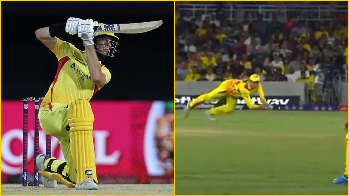 A Glorious six and  stunning catch from Santner 💛

#TSKvLAKR #MCL #WhistleForTexas #RaringToGo