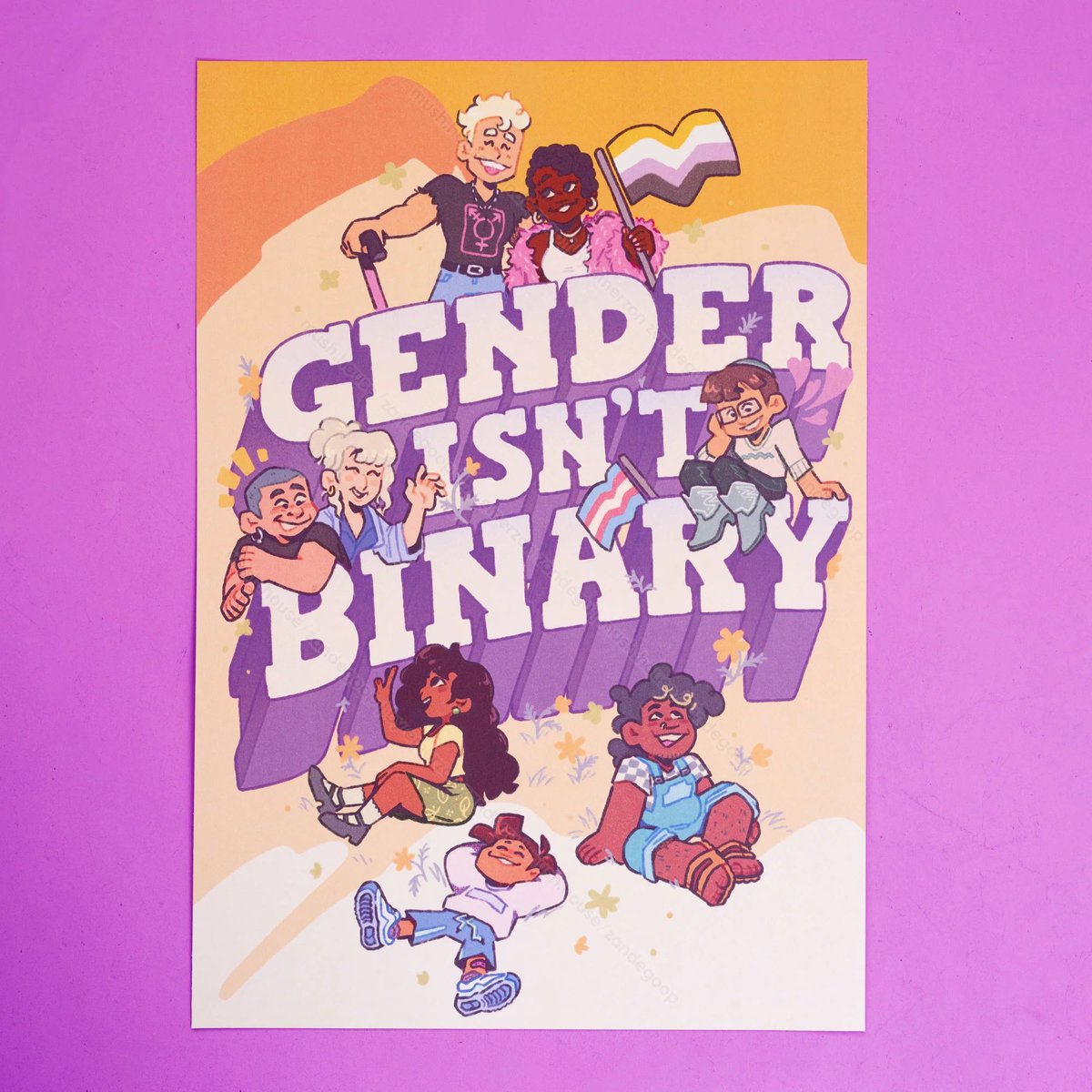 Happy Non-binary People’s Day! 💛🤍💜🖤