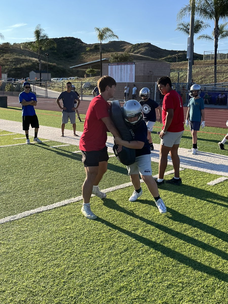Day 2 of our annual <a href="/smpwOC/">Santa Margarita Pop Warner</a> camp! Great job by all! #TitanUp #HomeGrown