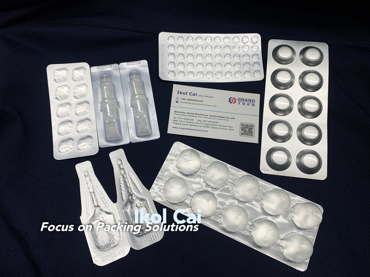 IkolCai's tweet photo. Automatic blister packing machine, for packaging of tablets, capsules, ketchup, etc., various models, accepts customization.
Get a solution that fits you.

Ikol Cai +86-18968820767
sales03@cngrandmachinery.com
ikol2014@gmail.com

#blisterpackingmachine
#blisterpackagingmachine https://t.co/uX2cpN4XQm