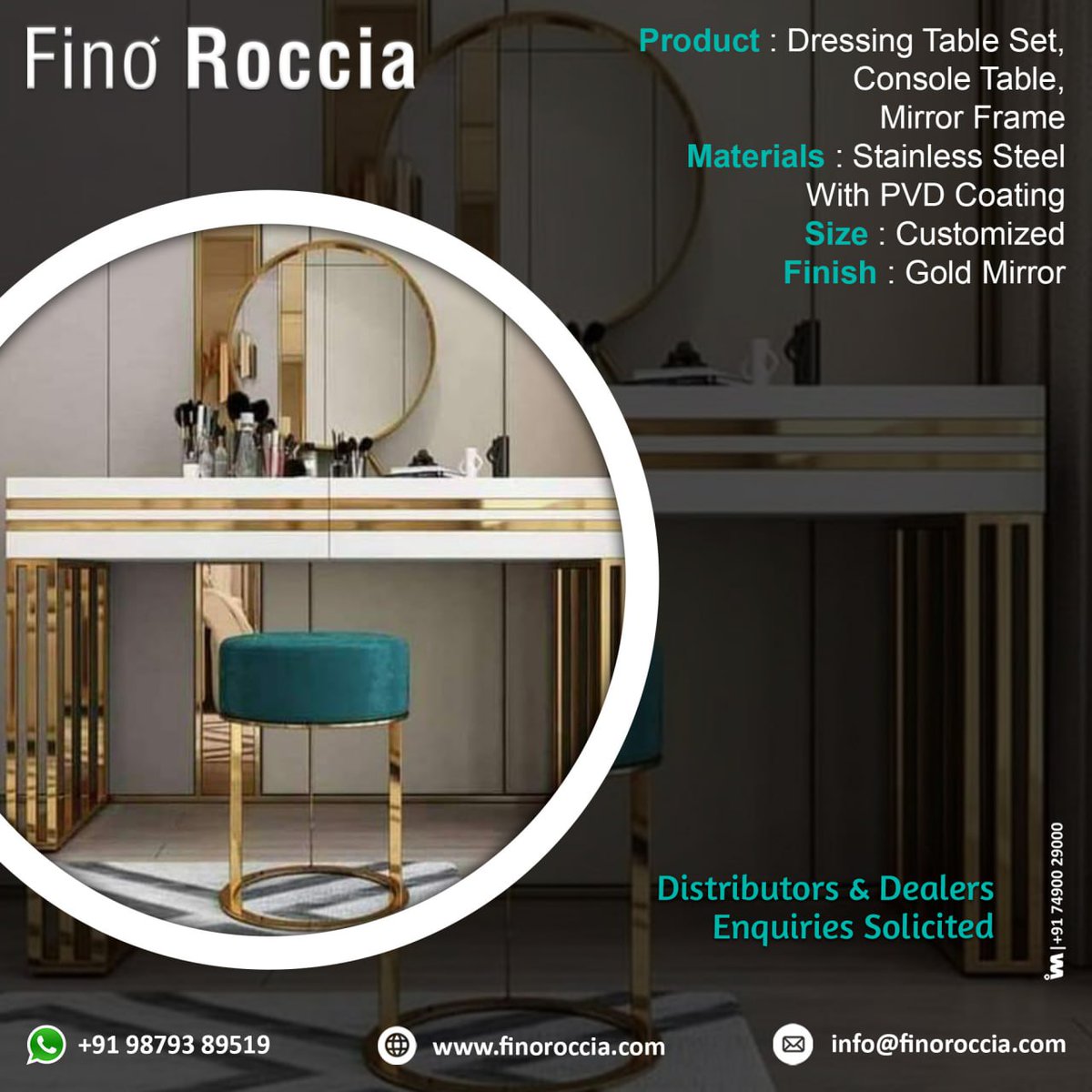 ibais_hardware's tweet image. PVD DRESSING TABLE SET

FINO ROCCIA INDIA PVT. LTD. (AHMEDABAD)

For enquiry via WhatsApp click:
ibais.biz/9879389519

Mr. Sandeep Agrawal - 98793 89519
#adhesivetape #2dpanel #wallpaneling #walldecorating #wallpaneldesign #walldecorideas #paneling #lprofile
.
@IBAISMEDIA