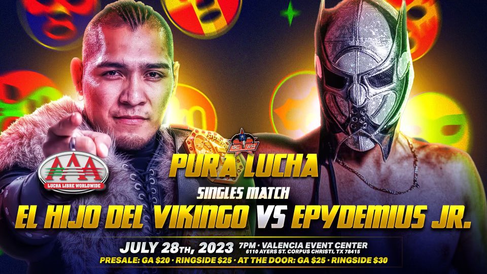 Vs <a href="/vikingo_aaa/">Hijo del Vikingo</a> 
<a href="/GulfCoastWA/">GCWA - Gulf Coast Wrestling Alliance</a>