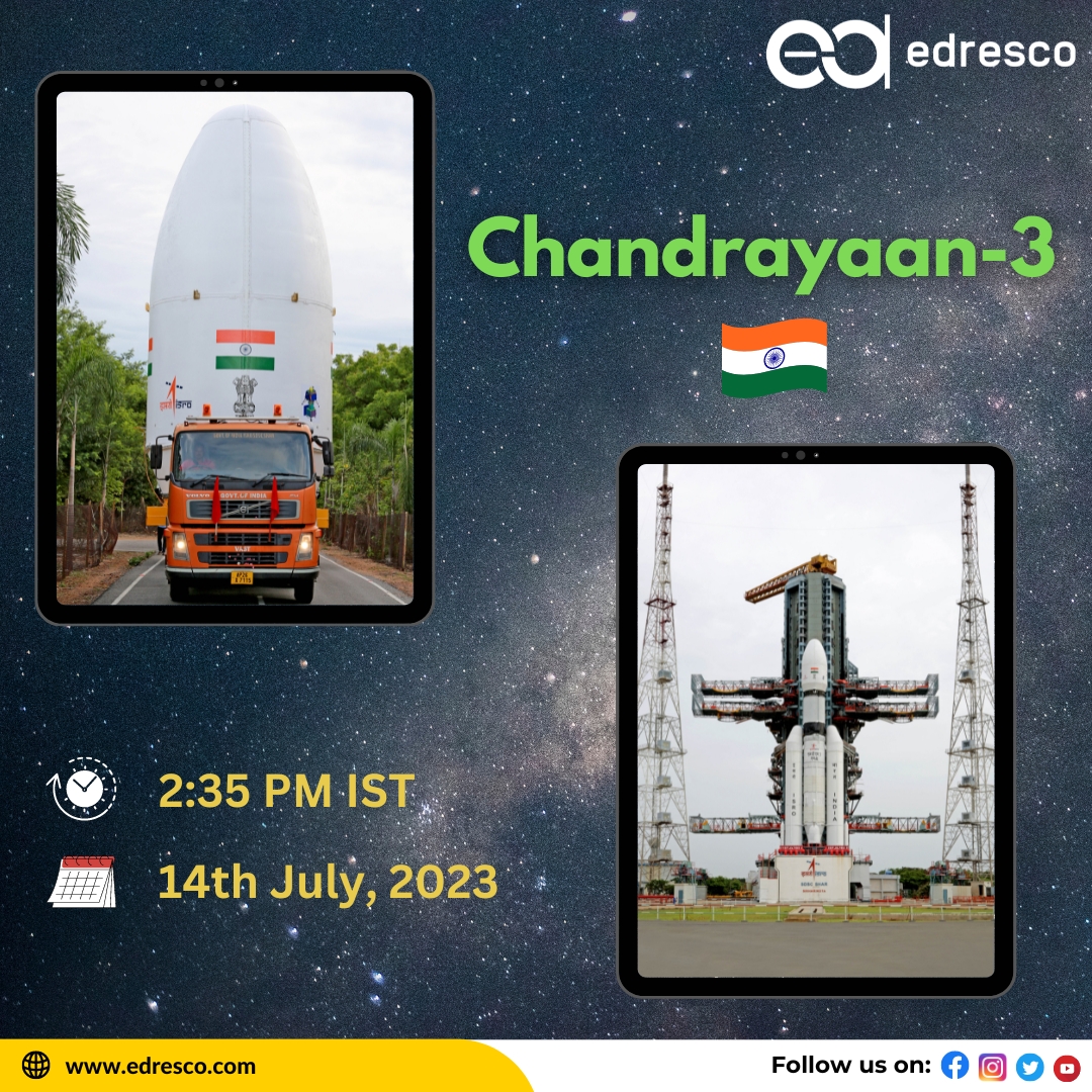 edresco24's tweet photo. Countdown begins for the launch of #Chandrayaan3, India's third lunar exploration mission. Indian Space Research Organisation (#ISRO) to launch Chandrayaan-3 by LVM3 rocket at 2:35 pm today from the Sathish Dhawan Space Centre. All best #ISRO 🚀🇮🇳🤞
#JaiHind #ISRO #Edresco https://t.co/oJBI1EgQxd