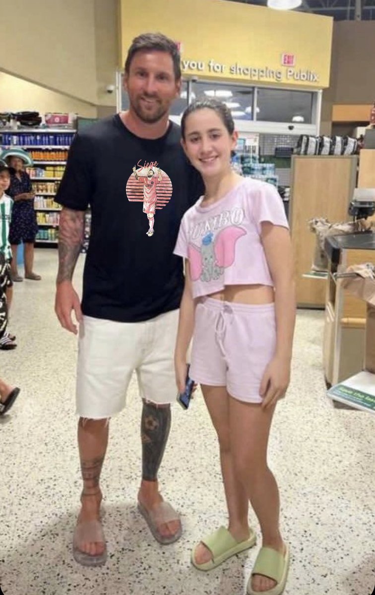 joekerG's tweet photo. I keep seeing people on Twitter making a big deal about Messi at plublix. 

Yet no one is acknowledging the shirt.  #messiege #messi #InterMiamiCF 
 
@SiegeMiami https://t.co/wHw4u4FXn2
