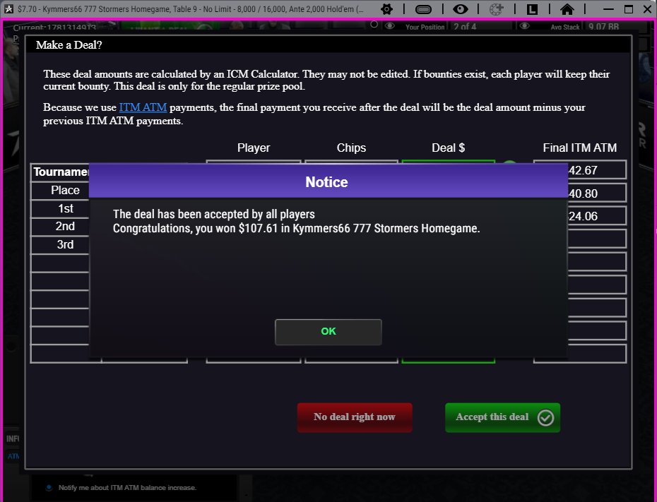 eGoSplat's tweet image. That moment when you have 0.05bb left in a tourney and you make a comeback. @Kymmers66 Home Game is always a fun one! &amp;lt;3 #ACR