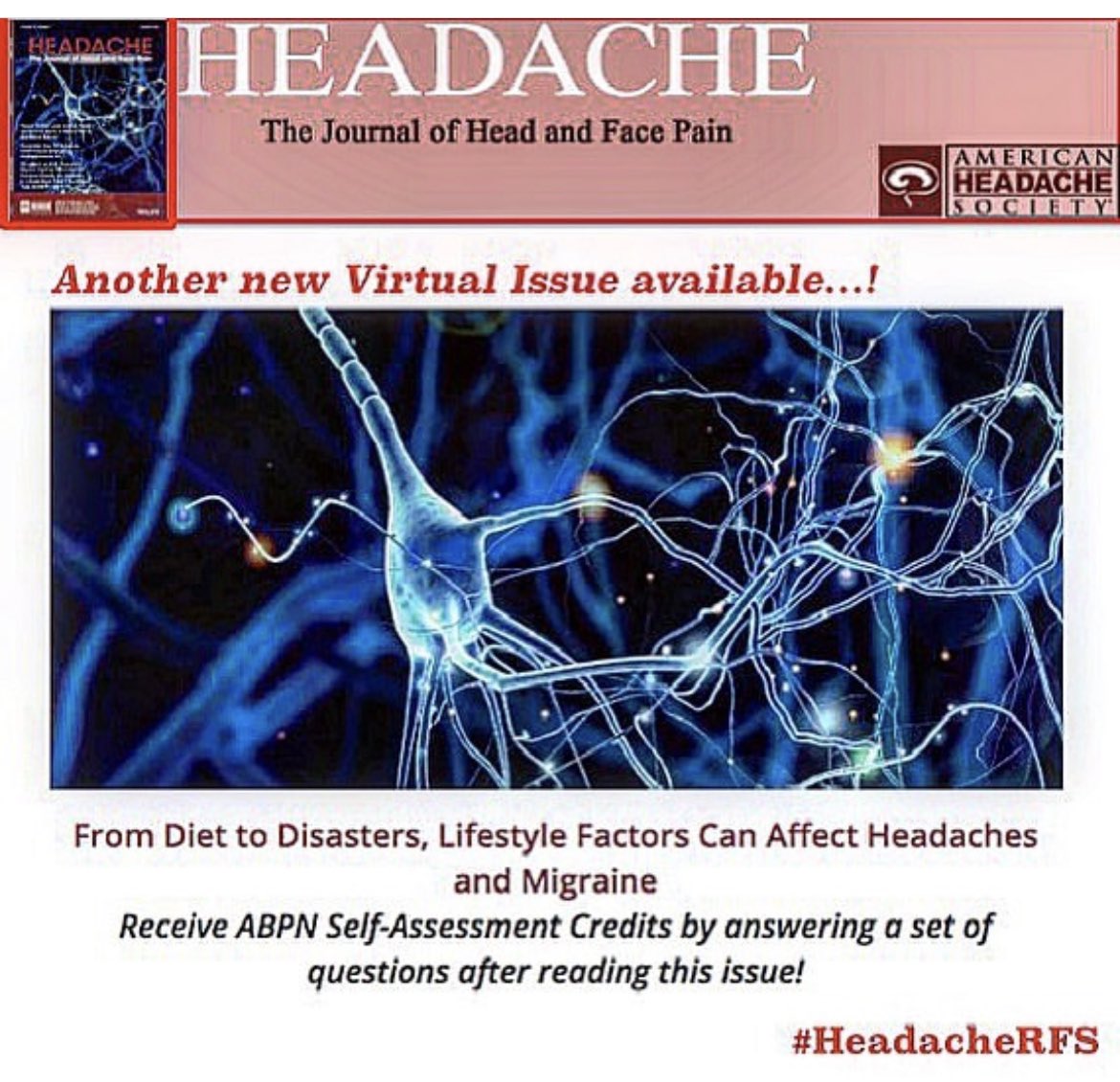 📣 This week’s #InstagramThursday post is about how to earn ABPN Self-Assessment MOC Credits through #Headache Journal virtual issues! instagram.com/p/CupH1iUR-2H/… 📝 Use this link to access the CME activity directly: tinyurl.com/38j8s5c9