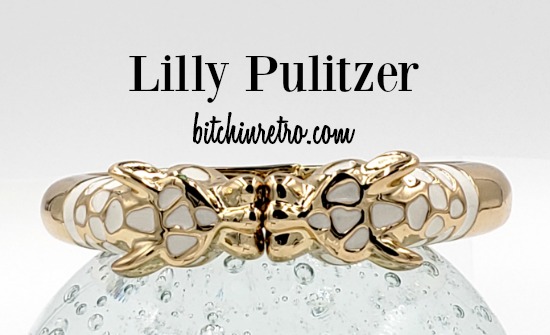 Lilly Pulitzer is known for her lively patterns, #designs and high #quality pieces. We love this #leopard #bangle with creamy enamel spots and piercing mint #green eyes.

#lillypulitzer #jewelry #bracelets #fashionista #style #fashionblogger #bitchinretro

bitchinretro.com/products/lilly…