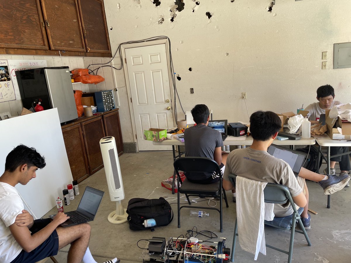 AVBotz's tweet image. Day 39: Pool Test w/ props

Photo 1: Getting Marlin ready 
Photo 2: Marlin in action! We were able to get more pics of props today. 
Photo 3: Mechanical team working on fixing props Photo 4: Software team working on labeling images and debugging AHRS  

See you tomorrow!!