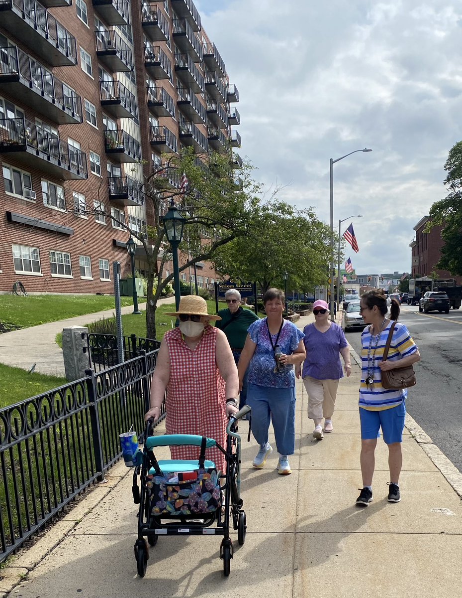 mystic_elder's tweet photo. Walk &amp; Roll Club is the newest part of our Wellness Nurse Program at 630 Salem St., Malden! The group circles the building twice every Thursday, in a self-paced &amp; inclusive stroll. In addition to the health benefits, it’s good social interaction! #walknroll #FitnessAtEveryAge https://t.co/In20DwH49l