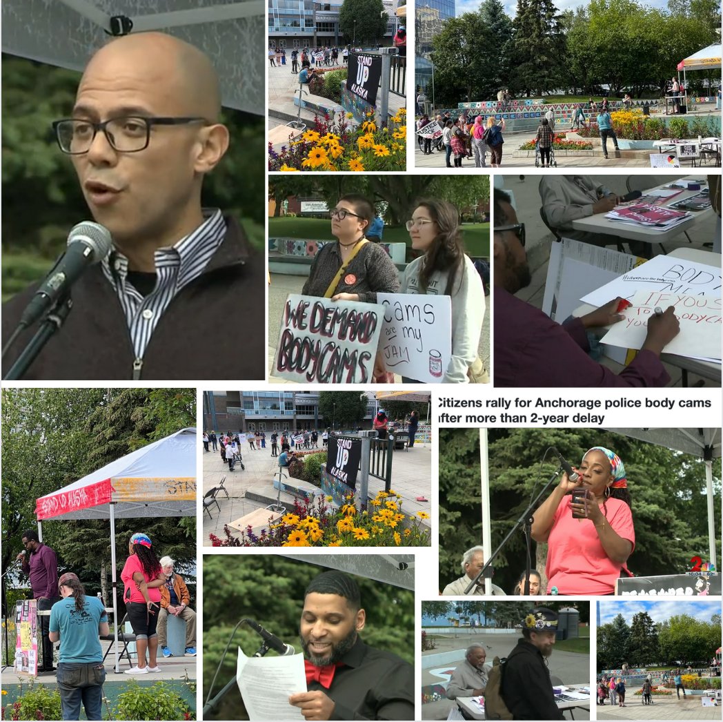 StandUpAK's tweet photo. HUGE HUGE HUGE Thank you to everyone who showed out to the Police Body Cams Rally yesterday!!! It is time for true community policing, and we intend to keep the pressure on!! Join us Aug. 8th to testify!
#BodyCamsNow #PoliceBodyCams #BodyCams #Anchorage #OurVotesMatter https://t.co/3YWDIKwP6Q