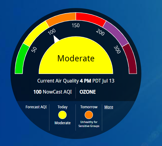 We are issuing a Stage 1 Air Quality Emergency Episode due to elevated ground-level ozone. We expect afternoon ozone AQIs in the Unhealthy for Sensitive Groups range Friday through Sunday. For more info go here: washoelife.washoecounty.gov/health-distric….