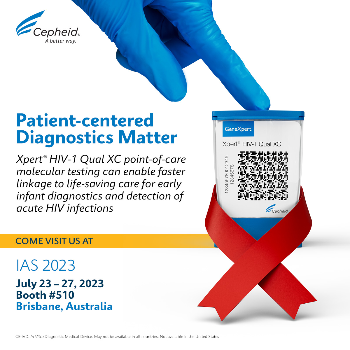 At #IAS2023, we embrace a hopeful new world with equal access to lifesaving diagnostics and treatments. Join us at the booth: ow.ly/V6BR50P8c8M