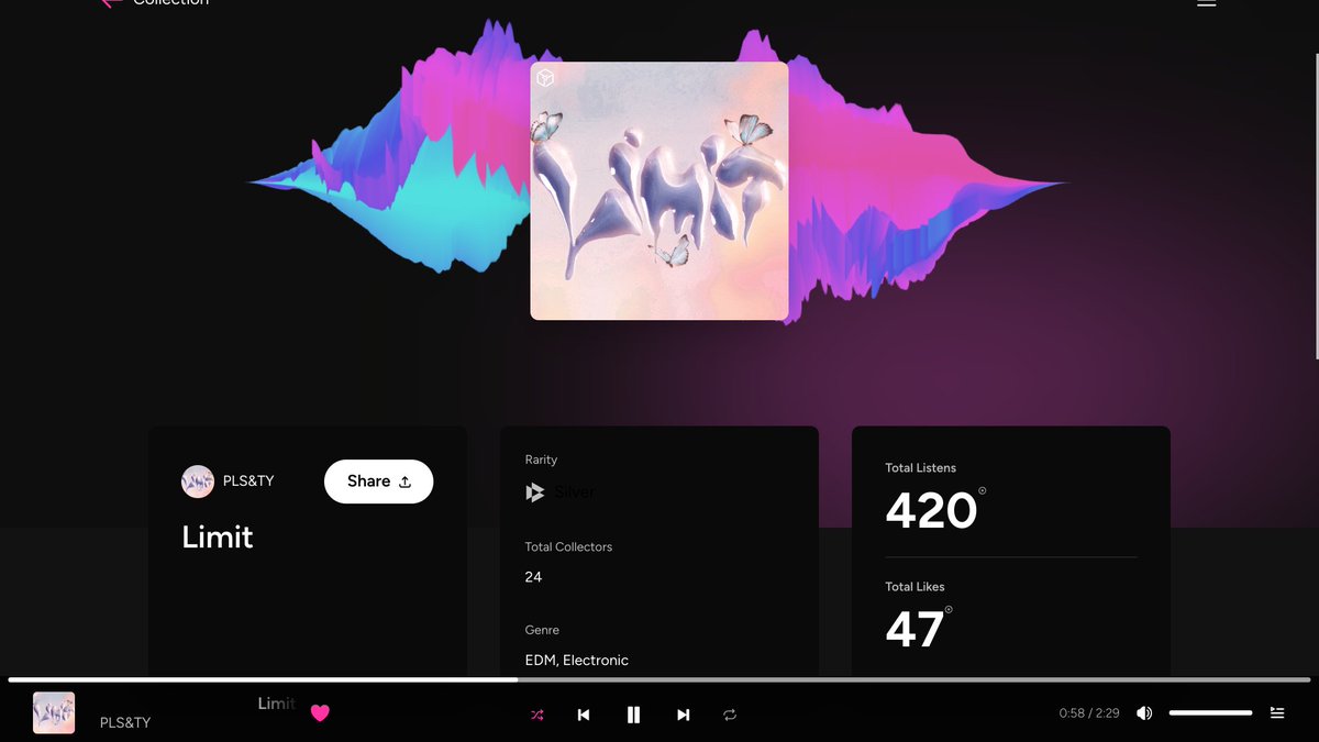 CryptoLiber8n's tweet photo. Got the new earning enabled @plsandtybased #NFT release on @GoGalaMusic before it SOLD OUT ! 

Perfect addition to my #Node ! I have it on repeat &amp; it just doesn't seem to get old! 😍🎶

PS I don't smoke myself but... 420 listens!! Historical moment for #Web3Music ! Haha!😶‍🌫️🚬☁️ https://t.co/vZe0MXagnU