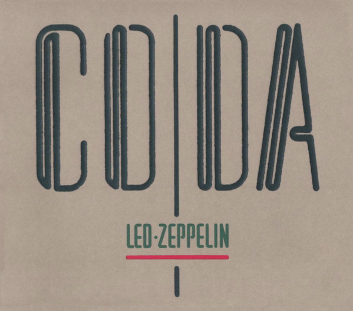 RandyFHall's tweet photo. Led Zeppelin • Coda (1982) 
#RockSolidAlbumADay2023

I’ve always really liked this one, especially the 2nd half. If a Led Zeppelin  song is stuck in my head, there’s a good chance it’s Wearing and Tearing, Bonzo’s Montreaux, or Darlene.  The 2 bonus discs are surprisingly great! https://t.co/ydOGrVrK9M