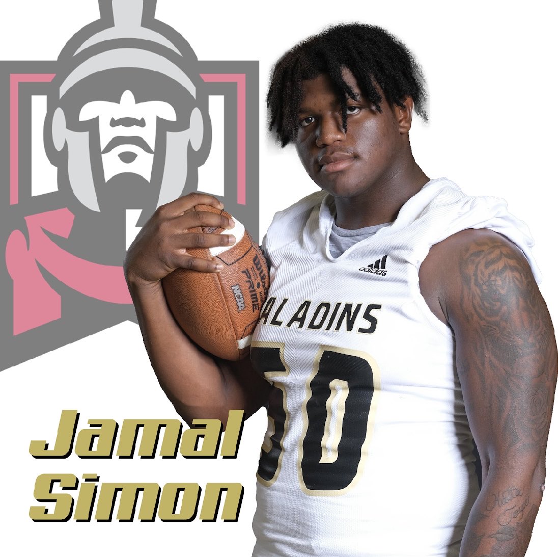 PCFB_Paladins's tweet photo. #AGTG Congratulations @JamalSimon18 on his commitment to @ESUWarriors_FB. Jamal will be continuing his education declaring a Major in Nursing.

Jamal was a 3 year starter &amp; All-League nominee.

#WhereWarriorsBelong #BloodRunsThick https://t.co/2DA4nEY2DZ