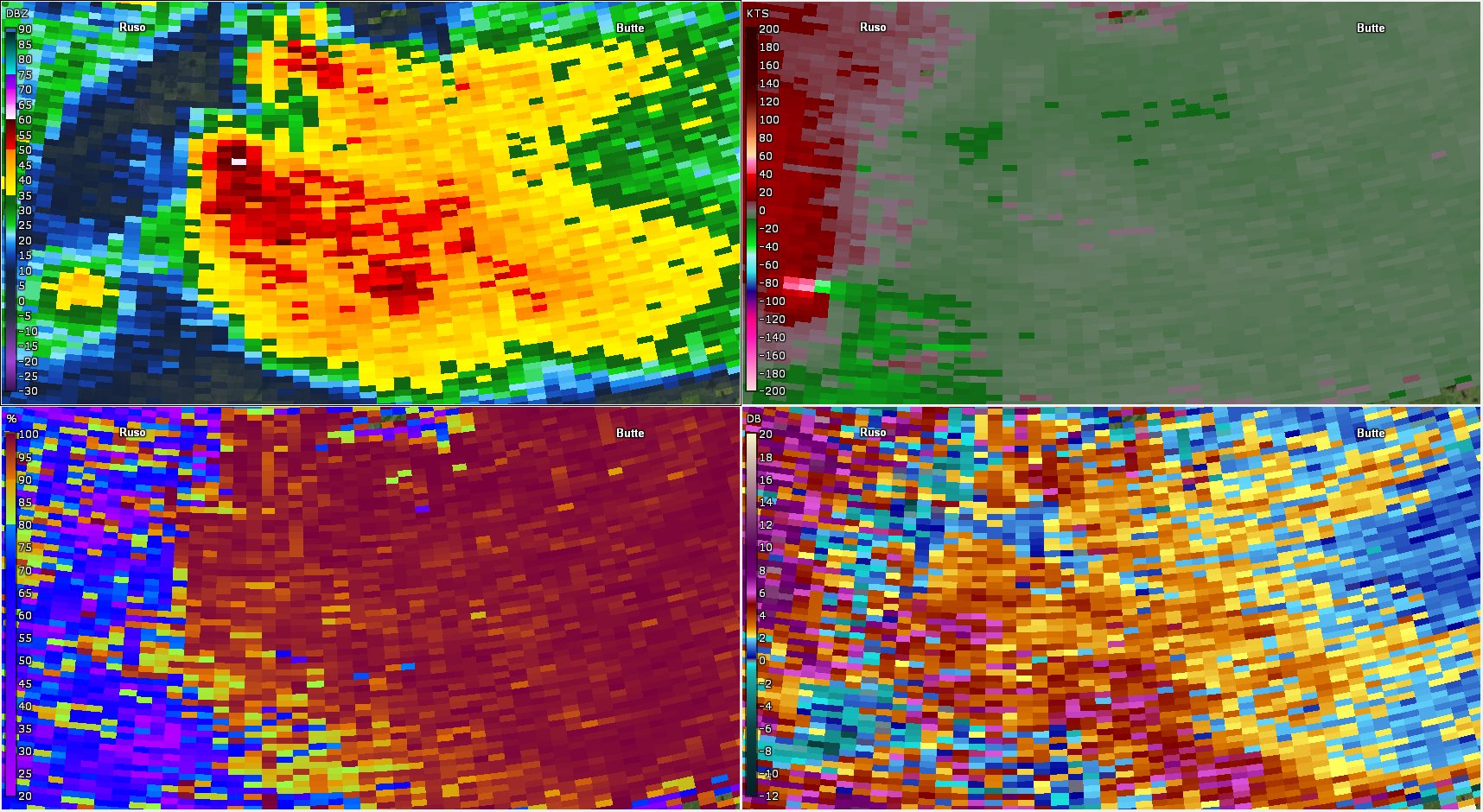 Nicholas Krasznavolgyi on Twitter "Four photogenic "hybrid" tornadoes