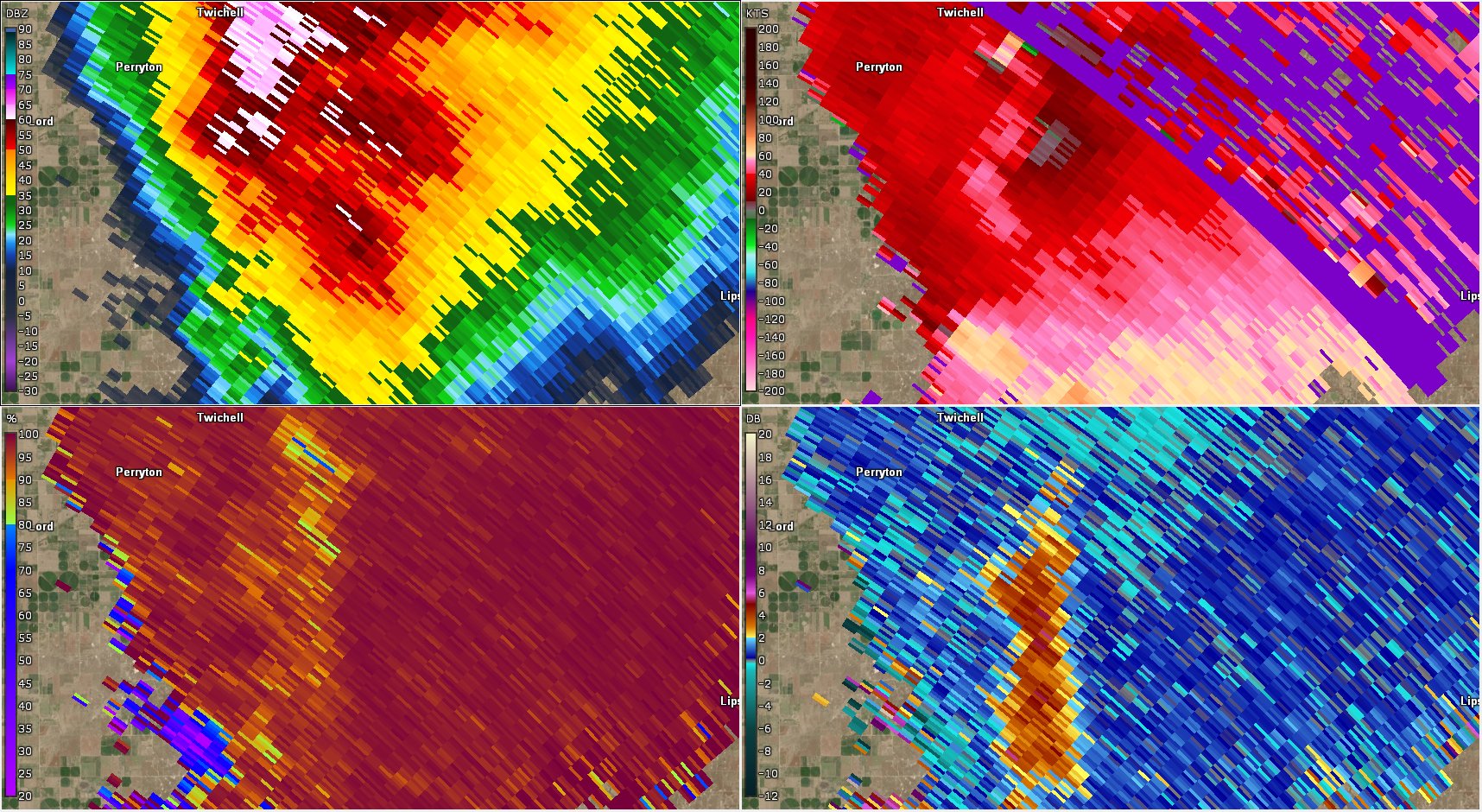 Nicholas Krasznavolgyi on Twitter "Four photogenic "hybrid" tornadoes