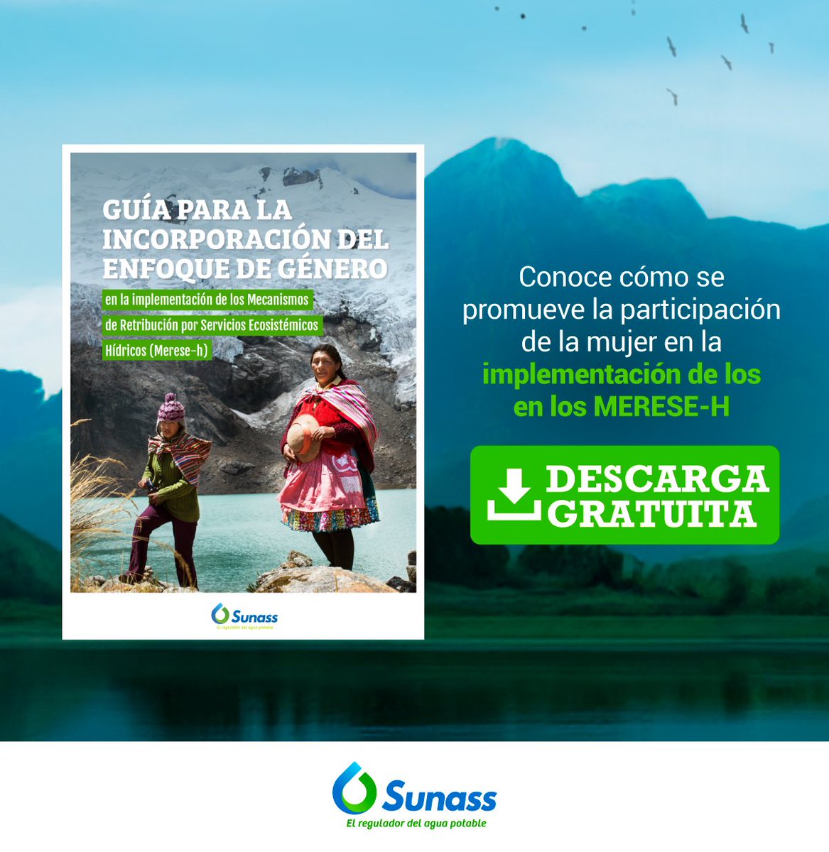 sunassperu's tweet photo. 🤔¿Sabías que, hasta abril de 2023, solo el 13% de mujeres son directoras en las 50 empresas de #agua del Perú? Por ello, esta guía busca promover la participación de las mujeres y hombres en los proyectos de conservación de los ecosistemas que proveen de agua. https://t.co/hDEtMe8kyO