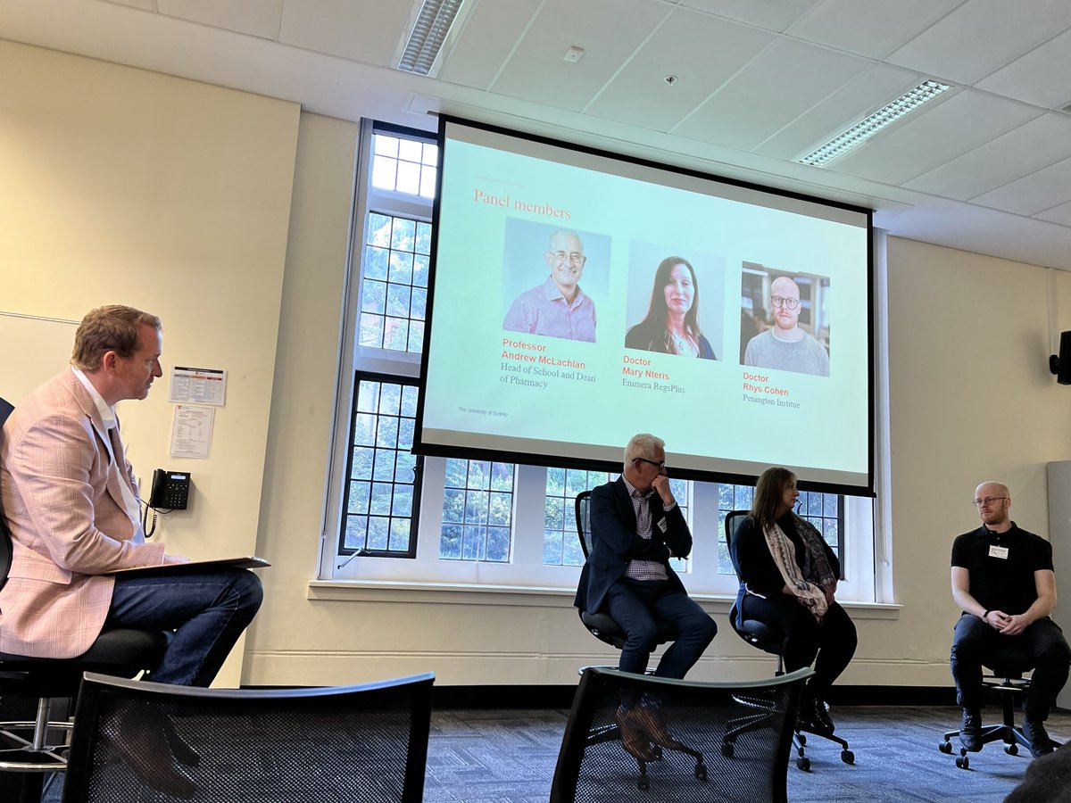 The start of an interesting day ⁦<a href="/Sydney_Uni/">University of Sydney</a>⁩ BSW Medicinal Cannabis Symposium . Bringing industry and Researchers Together. Honoured to speak on #Supportivecancercare and #medicinalcannabis ⁦<a href="/COBLH/">Chris O’Brien Lifehouse</a>⁩ ⁦<a href="/NialWheate/">Nial Wheate</a>⁩ ⁦@rhyscohen⁩ ⁦⁦<a href="/Lambert_Usyd/">Lambert Initiative</a>⁩