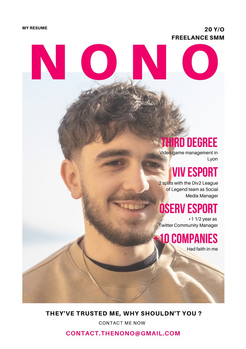 Nolann ''TheNono'' G 🕊 (@thenono_) on Twitter photo LFT as SMM 👨💻
In accordance with <a href="/ViV_Esport/">ViV Esport</a>, they are enabling me to examine my prospects for the end of 2023.
Your RT and V mean a lot ❤️ LFT as SMM 👨💻
In accordance with <a href="/ViV_Esport/">ViV Esport</a>, they are enabling me to examine my prospects for the end of 2023.
Your RT and V mean a lot ❤️