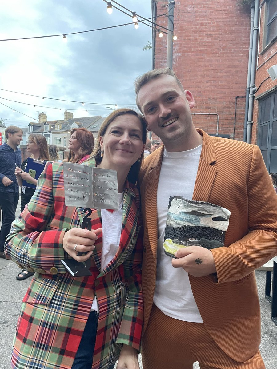 Just look at my 2 amazingly talented authors, <a href="/WelshDragonParr/">Lesley Parr</a> &amp; <a href="/leewhowrites/">Lee Newbery</a> - who are also best of friends - busy winning awards tonight and  making me SO PROUD!!! 🤗💖 (I’m not crying, you’re crying!)
 #WBOTY23