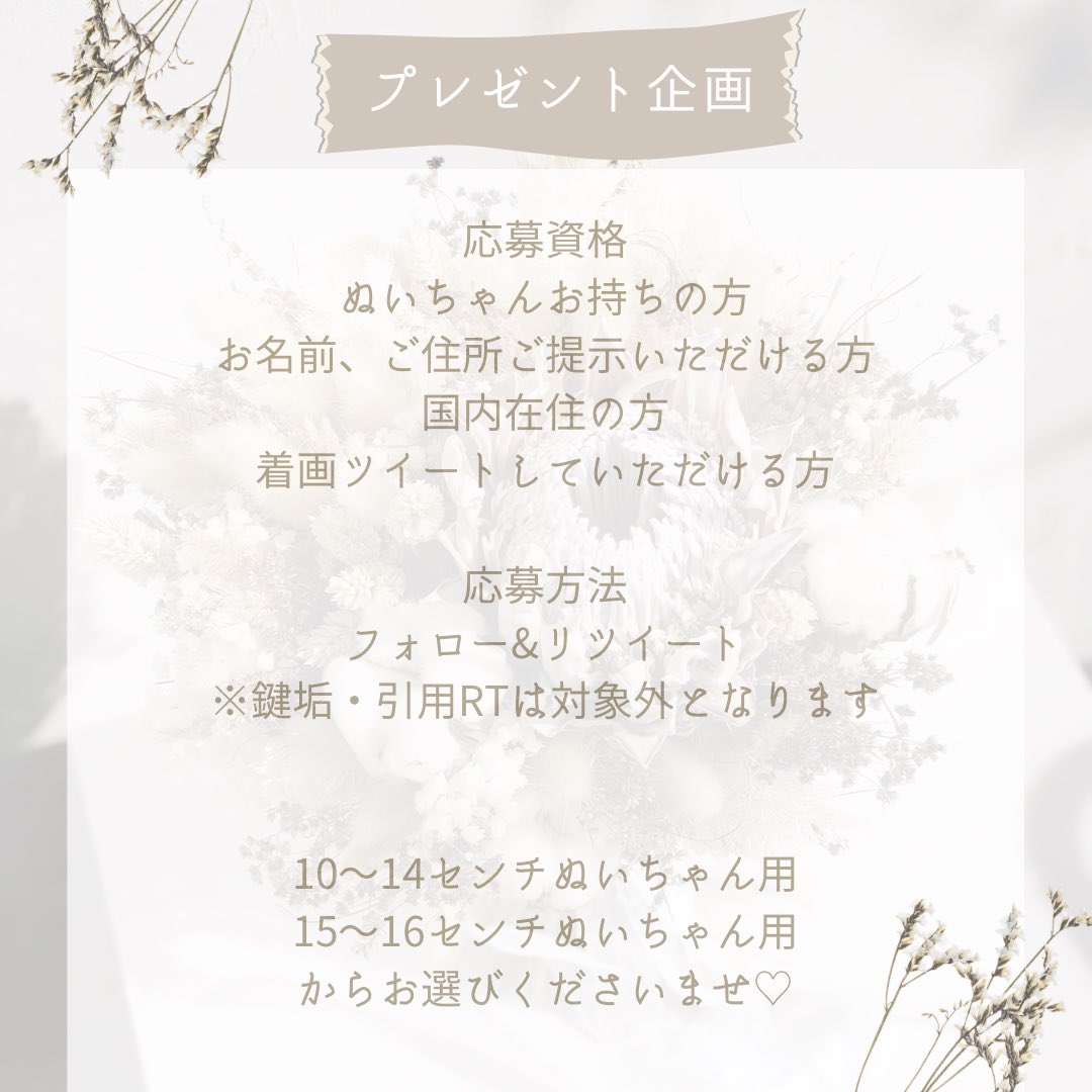 sakuran_208's tweet photo. 🩵ぬい服プレゼント企画
新作チェックねこちゃんを
抽選で1名様にプレゼント🎁🩵

🩵応募期間
◎7/19 23:59まで
🩵応募方法
◎フォロー&amp;RT

2枚目の画像確認お願いいたします♡
いろんな推し様に着ていただけますようちっちゃいぬいちゃんサイズもお作りしますのでご応募お待ちしております🥰🩵 https://t.co/wsECtOpdrY