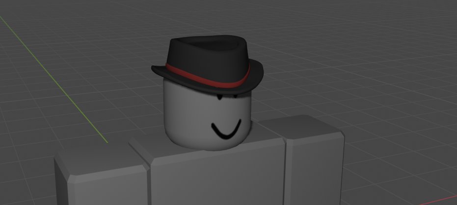 SlattMarsss's tweet photo. messing around a bit more on blender made a fedora type hat https://t.co/WdWjkuiz59