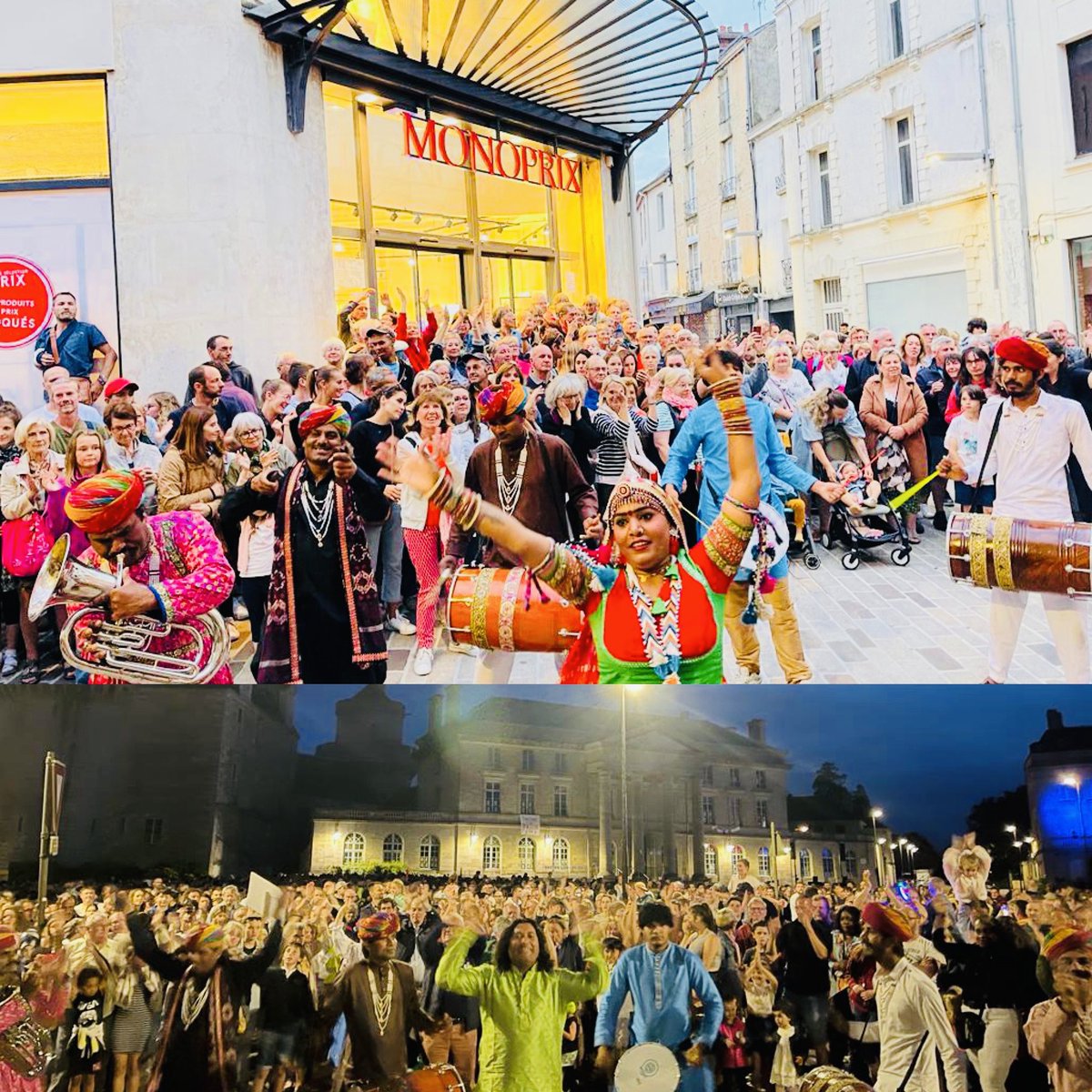 BhartiRahis's tweet photo. #Rahis #Bharti with his #Dhoad group Performed for thousands of French audience in world music Festival transported audience Directly to #india spectacular music dance of #Rajasthan @IndiaembFrance @JawedAshraf5 @AmbVMKwatra @IndianDiplomacy https://t.co/Pk2p51fSXP