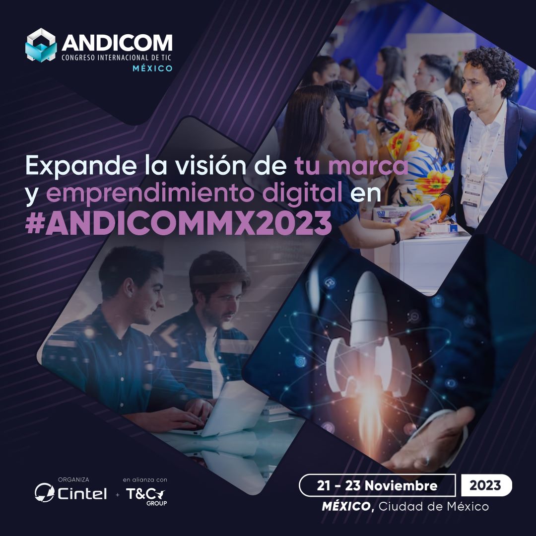 Al participar en el Congreso #ANDICOMMX2023, tu marca y soluciones tendrán la oportunidad de ser expuestos ante una gran audiencia del sector tecnológico de México y Latinoamérica.
Del 21 al 23 de noviembre en #ExpoSantaFe, #CDMX 
Visita: andicom.mx