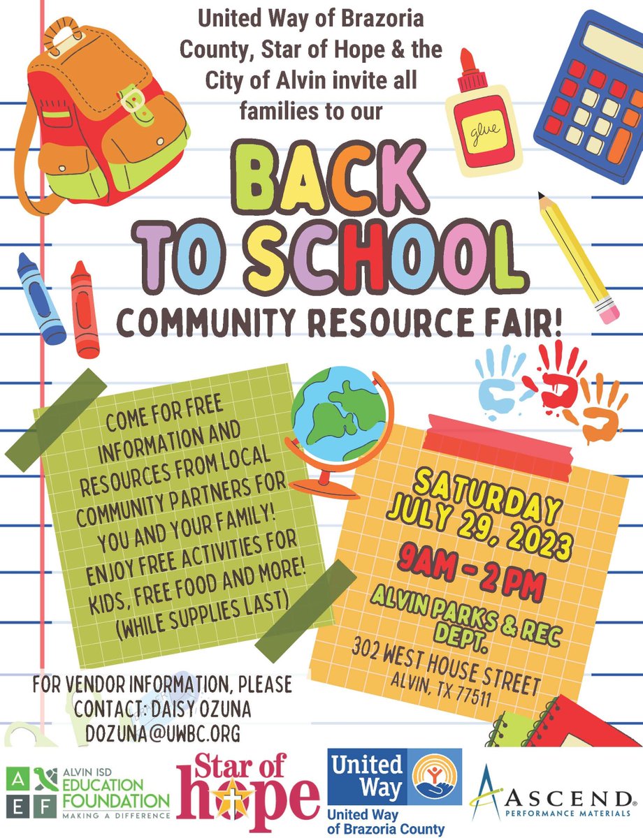 Our Outreach Department is seeking three volunteers to assist at the upcoming Back to School Community Resource Fair! 

If you are interested and would like to learn more, click here: bit.ly/44B1Z2l