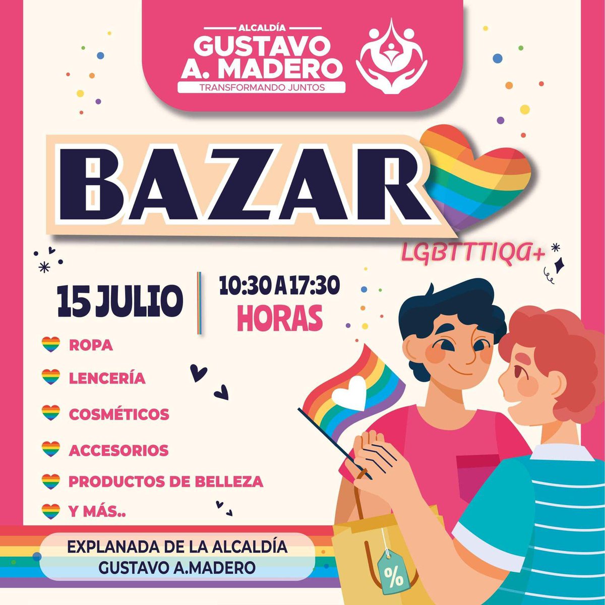 Uniqes_mx's tweet photo. ¡Acompáñanos este sábado en Alcaldía Gustavo A. Madero! Ven y conoce el lanzamiento del Marketplace más diverso de México #UniqesShop

¡Apoyemos a emprendedores de nuestra comunidad! 🏳️‍🌈🏳️‍⚧️

#bazarcdmx #CDMX #dondeir https://t.co/h4oDHjLWiU