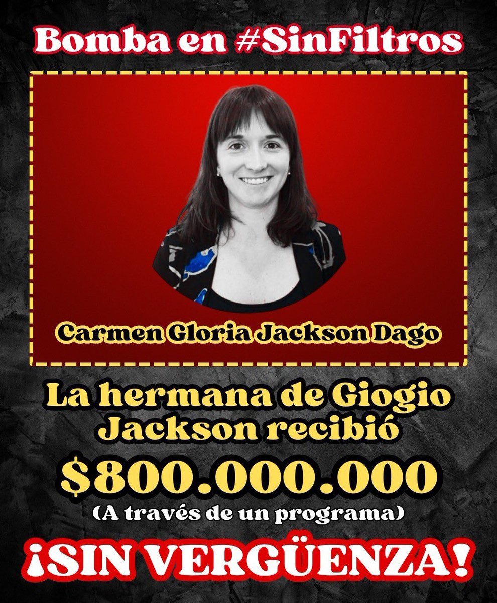 KekaBasualdo's tweet photo. 🔴El enriquecimiento ILÍCITO está de moda .. Me imagino que la Familia de @GiorgioJackson están #felices y #forrados https://t.co/zMPzXzJO4a