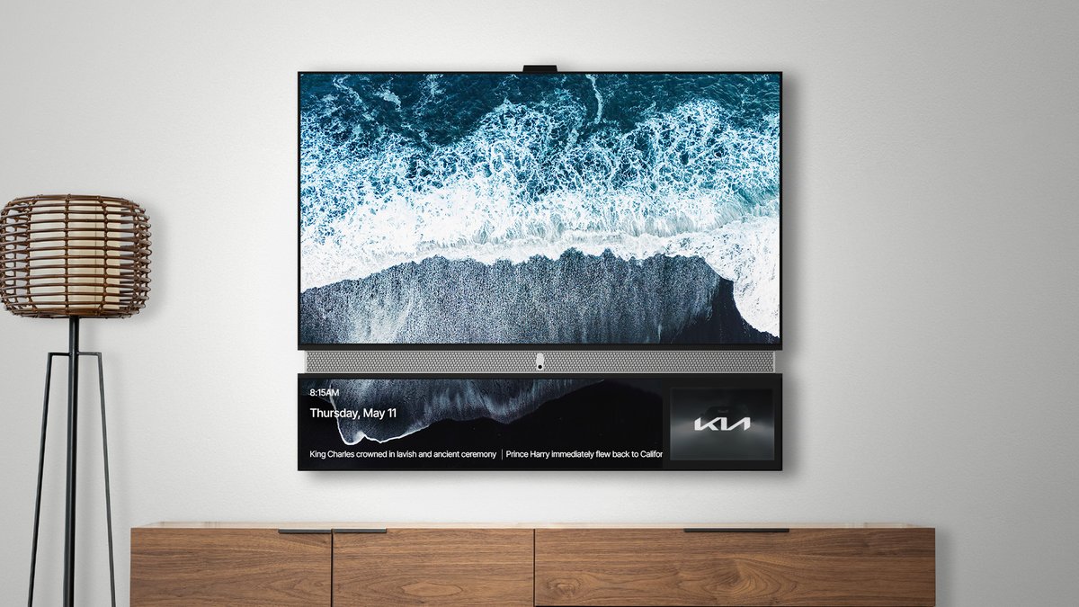 verge's tweet photo. Telly starts shipping its free ad-supported 55-inch TVs https://t.co/Y9xAOXLATw https://t.co/f4qbr7ioKS