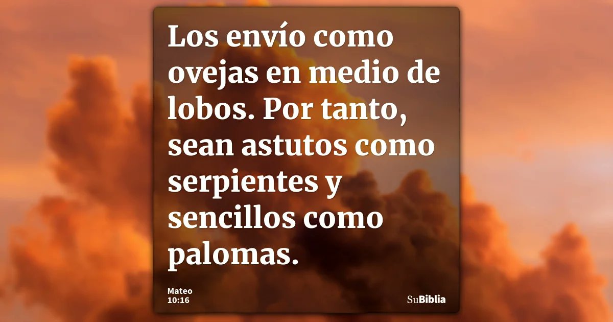 padreantoniolc's tweet photo. Mensaje para hoy: ser astutos como serpientes y sencillos como palomas. Astutos, es decir, prudentes, sagaces, inteligentes. Sencillos, es decir, inocentes, inofensivos, sencillos. Así fue Jesús y tantos santos. Hay que pedir al Espíritu Santo que nos ayude a combinar ambas cosas https://t.co/5YCnBlZm0C
