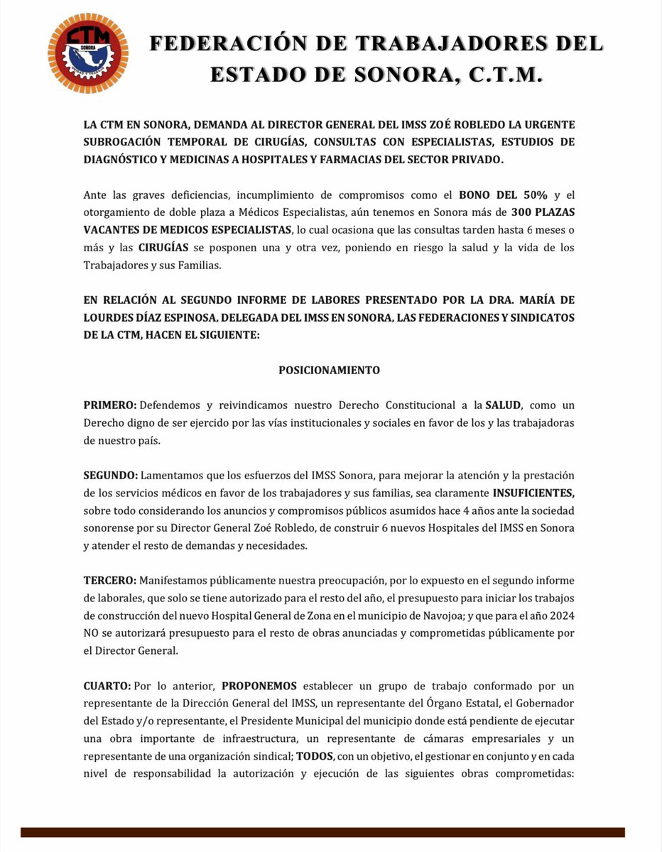 CTM SONORA tweet media