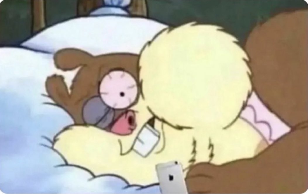 Me texting my man tired as sh*t but refusing to go to sleep be I enjoy talking to him so much