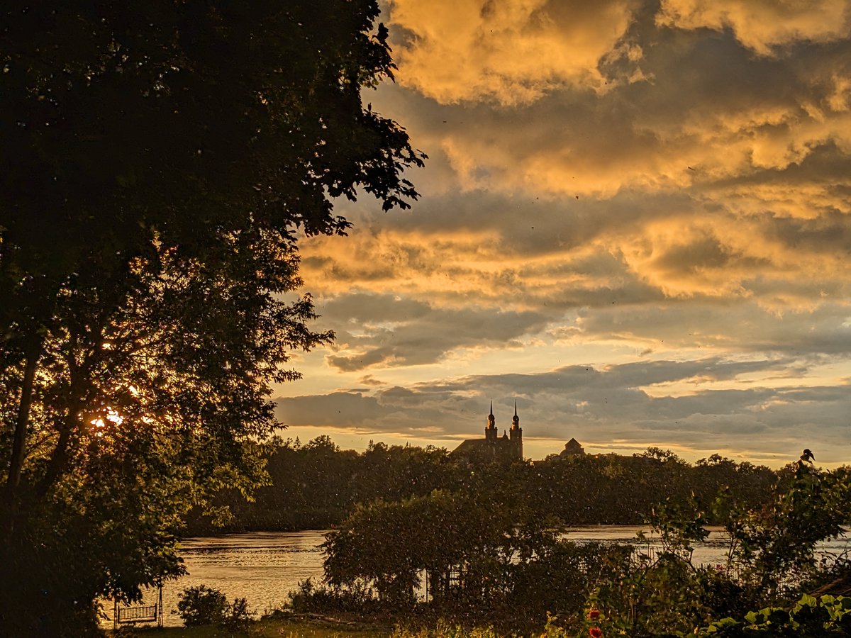 After the storm passed this evening...