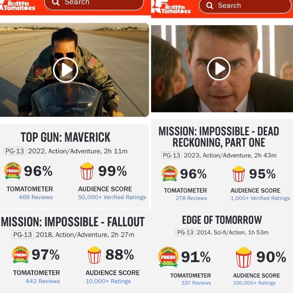 Tom Cruise is currently in his King era