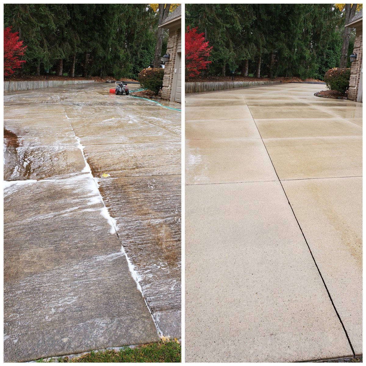 EandSPowerWash's tweet photo. Cement Surface Cleaning/Washing in Livonia, Michigan Call/Text to get yours done. 248-207-2224 #BeforeandAfter #PowerWash #PowerWashing #PressureWash #PressureWashing #CementCleaning #CementWashing #DrivewayWashing #DrivewayCleaning #SurfaceCleaning #SurfaceWashing https://t.co/4kwxwomObX