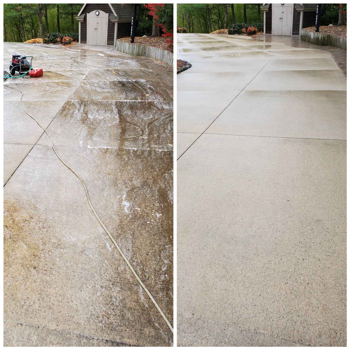 EandSPowerWash's tweet photo. Cement Surface Cleaning/Washing in Livonia, Michigan Call/Text to get yours done. 248-207-2224 #BeforeandAfter #PowerWash #PowerWashing #PressureWash #PressureWashing #CementCleaning #CementWashing #DrivewayWashing #DrivewayCleaning #SurfaceCleaning #SurfaceWashing https://t.co/4kwxwomObX